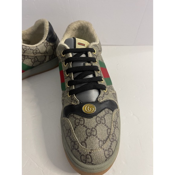 Gucci Screener GG Canvas Low-Top Sneakers Size 10 - Picture 6 of 16